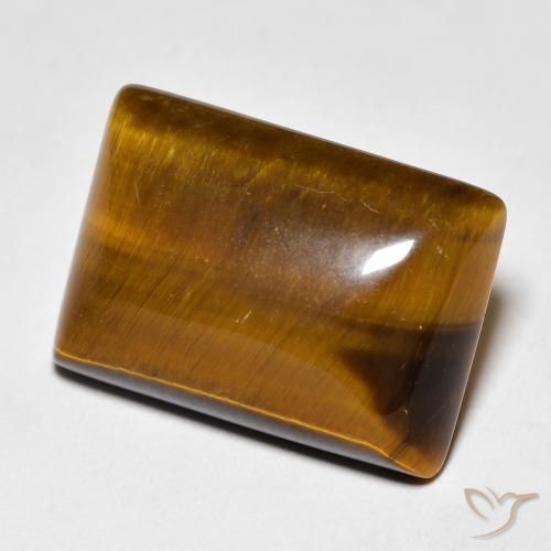 12.31ct Natural Castanho médio Olho de Tigre, baguete, Opaco