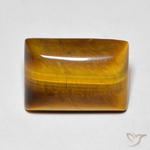 5.68ct Natural Marrom Quente Olho de Tigre, baguete, Opaco