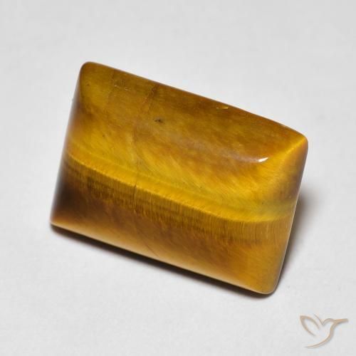 Olho de Tigre Marrom Quente Natural 5.68ct, baguete, Opaco
