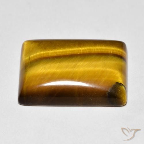 Olho de Tigre Marrom dourado Natural 11.97ct, baguete, Opaco