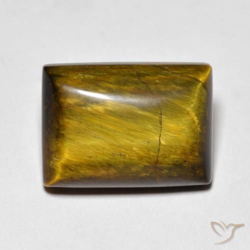7.95ct Natural Marrom Quente Olho de Tigre, baguete, Opaco