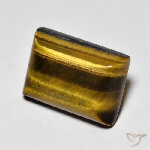 Olho de Tigre Marrom Quente Natural 7.70ct, baguete, Opaco