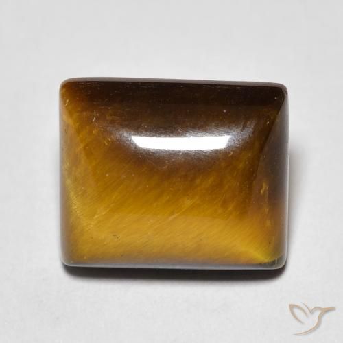 6.54ct Natural Marrom Quente Olho de Tigre, baguete, Opaco