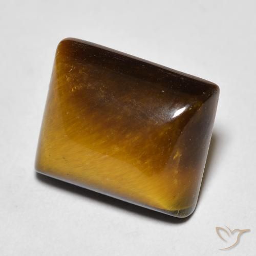 Olho de Tigre Marrom Quente Natural 6.54ct, baguete, Opaco