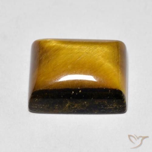 Olho de Tigre Marrom Quente Natural 6.54ct, baguete, Opaco