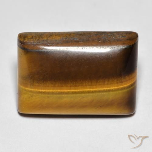 12.78ct Natural Marrom dourado Olho de Tigre, baguete, Opaco