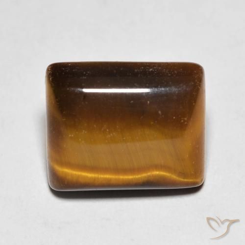 5.64ct Natural Marrom Quente Olho de Tigre, baguete, Opaco
