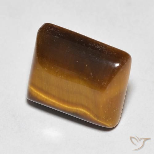 Olho de Tigre Marrom Quente Natural 5.64ct, baguete, Opaco