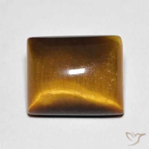 6.03ct Natural Marrom Quente Olho de Tigre, baguete, Opaco