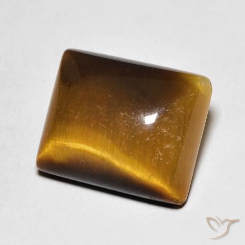 Olho de Tigre Marrom Quente Natural 6.03ct, baguete, Opaco