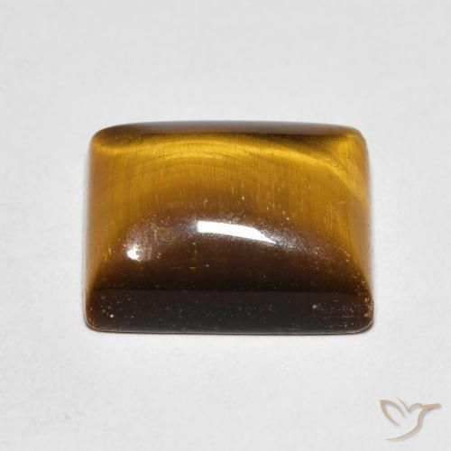 Olho de Tigre Marrom Quente Natural 6.03ct, baguete, Opaco