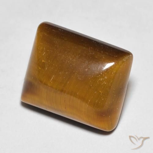 6.62ct Natural Castanho médio Olho de Tigre, baguete, Opaco