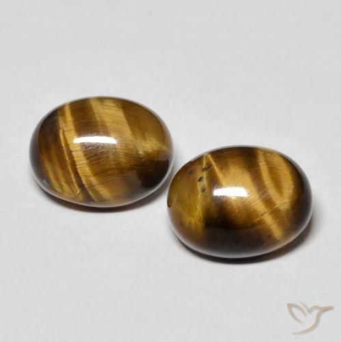 4.72ctw Natural Marrom Quente Olho de Tigre, oval, Opaco