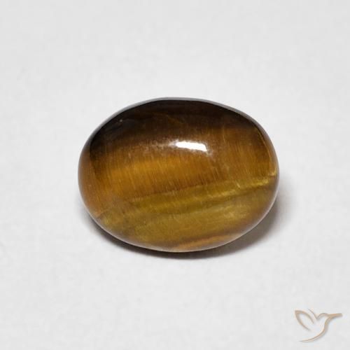 1.08ct Natural Castanho médio Olho de Tigre, oval, Opaco