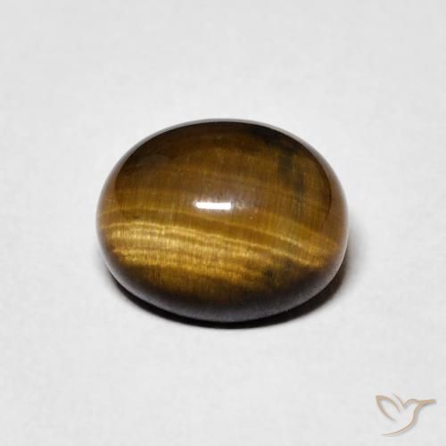 2.33ct Natural Gingerbread Marrom Olho de Tigre, oval, Opaco