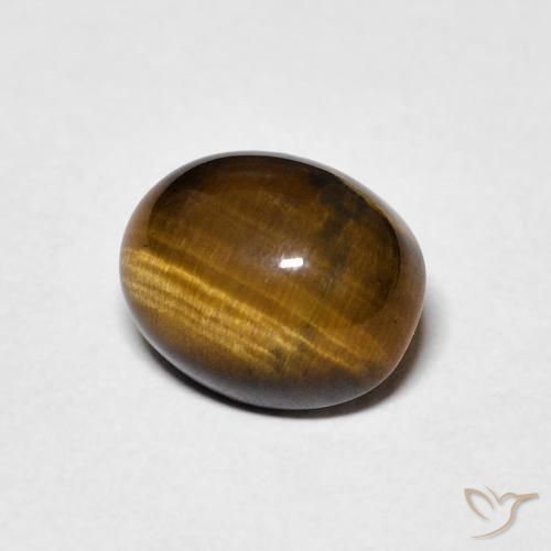 Olho de Tigre Gingerbread Marrom Natural 2.33ct, oval, Opaco