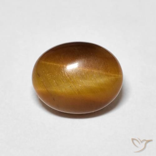 3.12ct Natural Marrom Quente Olho de Tigre, oval, Opaco