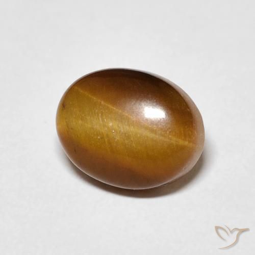 Olho de Tigre Marrom Quente Natural 3.12ct, oval, Opaco