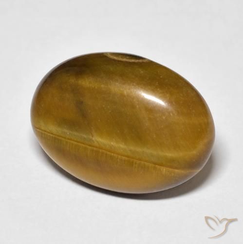 Olho de Tigre Marrom claro Natural 9.62ct, oval, Opaco