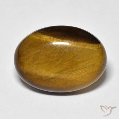 11.14ct Natural Marrom dourado Olho de Tigre, oval, Opaco