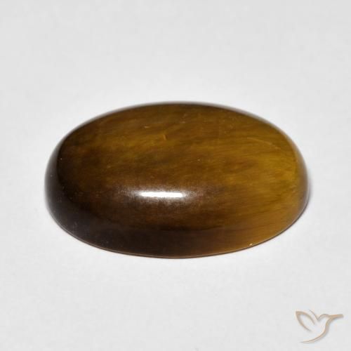 Olho de Tigre Marrom dourado Natural 11.14ct, oval, Opaco