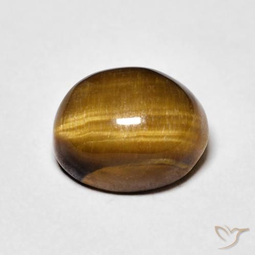 4.05ct Natural Marrom-amarelado Olho de Tigre, oval, Opaco