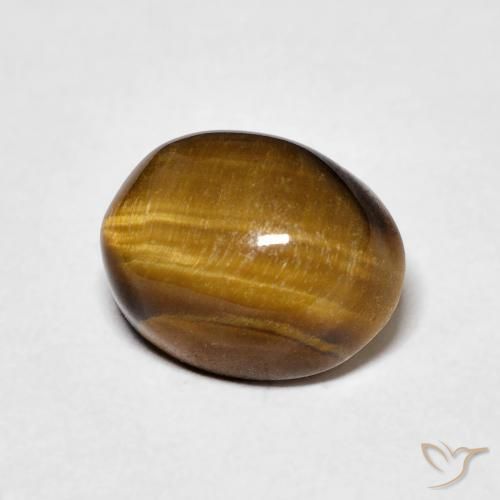 Olho de Tigre Marrom-amarelado Natural 4.05ct, oval, Opaco