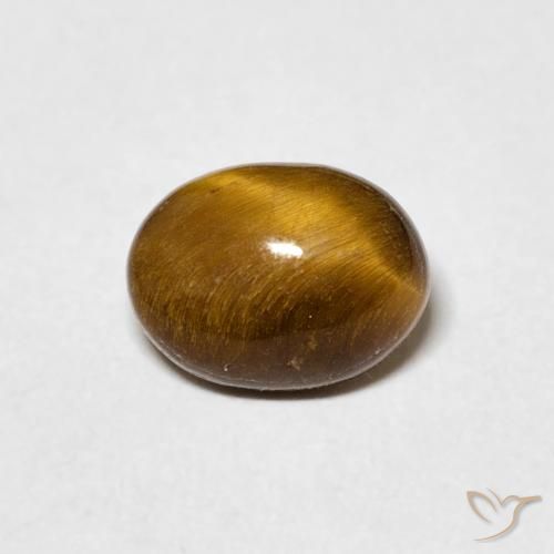 1.45ct Natural Marrom Quente Olho de Tigre, oval, Opaco