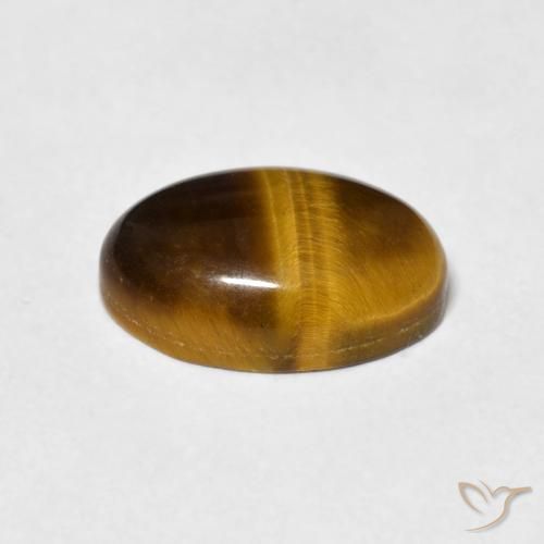 Olho de Tigre Marrom Quente Natural 3.70ct, oval, Opaco