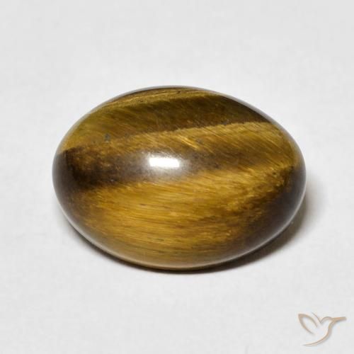 7.10ct Natural Marrom dourado Olho de Tigre, oval, Opaco