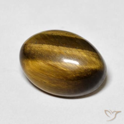 Olho de Tigre Marrom dourado Natural 7.10ct, oval, Opaco