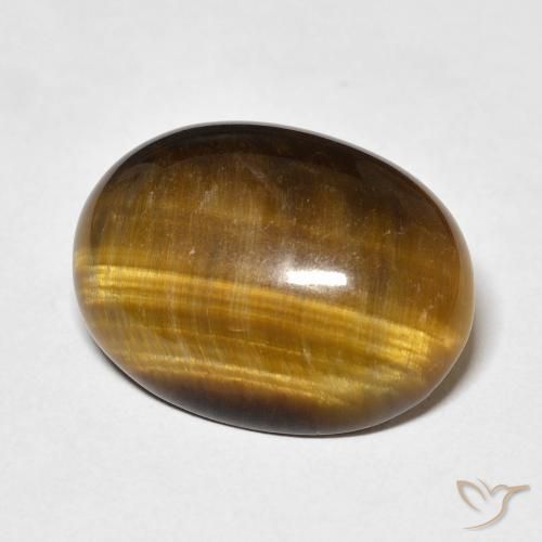 Olho de Tigre Marrom dourado Natural 13.39ct, oval, Opaco