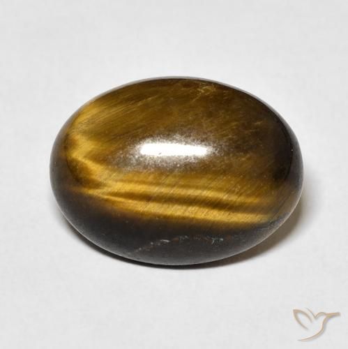 8.85ct Natural Marrom Quente Olho de Tigre, oval, Opaco