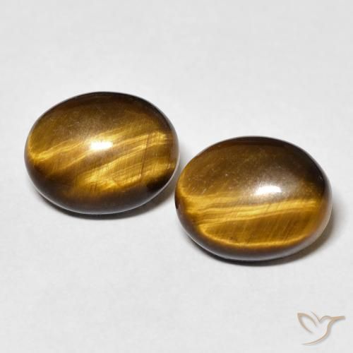 5.80ctw Natural Marrom dourado Olho de Tigre, oval, Opaco