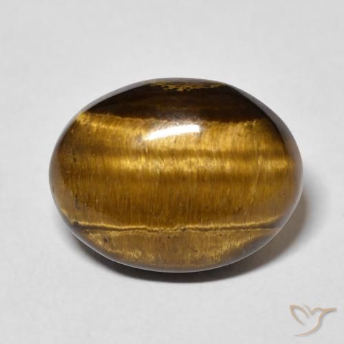 10.42ct Natural Marrom Quente Olho de Tigre, oval, Opaco
