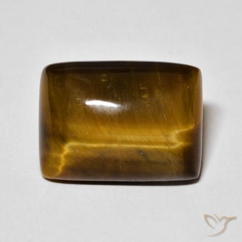 14.14ct Natural Marrom Quente Olho de Tigre, baguete, Opaco