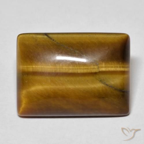 12.27ct Natural Castanho médio Olho de Tigre, baguete, Opaco