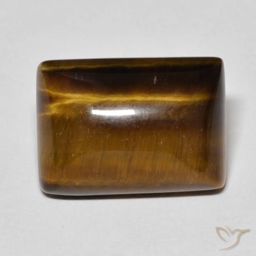 13.92ct Natural Castanho médio Olho de Tigre, baguete, Opaco