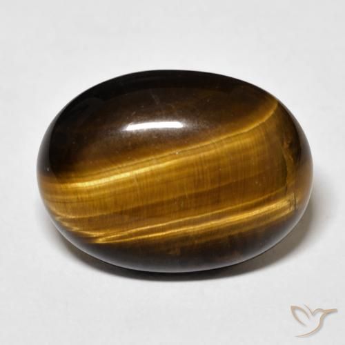 14.48ct Natural Castanho médio Olho de Tigre, oval, Opaco