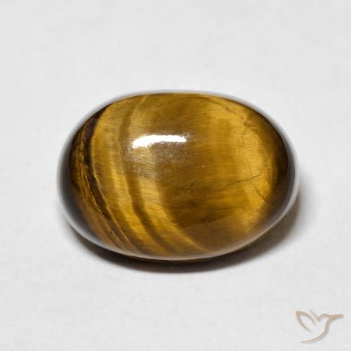 7.84ct Natural Marrom-amarelado Olho de Tigre, oval, Opaco