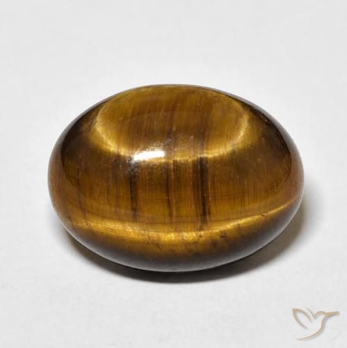 9.88ct Natural Castanho médio Olho de Tigre, oval, Opaco