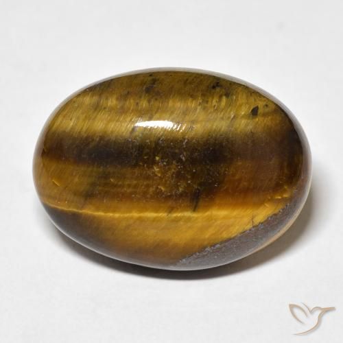 22.45ct Natural Marrom Quente Olho de Tigre, oval, Opaco
