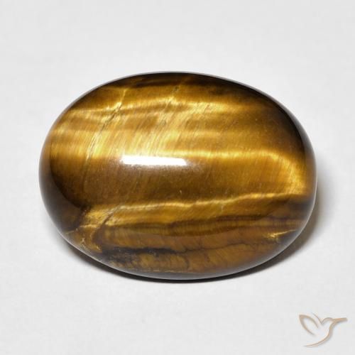 14.73ct Natural Marrom Quente Olho de Tigre, oval, Opaco