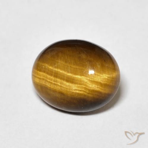 Olho de Tigre Marrom dourado Natural 3.04ct, oval, Opaco