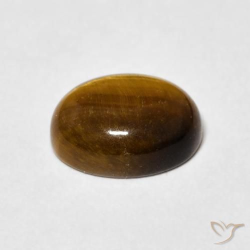 Olho de Tigre Marrom dourado Natural 3.04ct, oval, Opaco