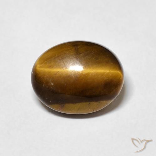 3.03ct Natural Marrom Quente Olho de Tigre, oval, Opaco