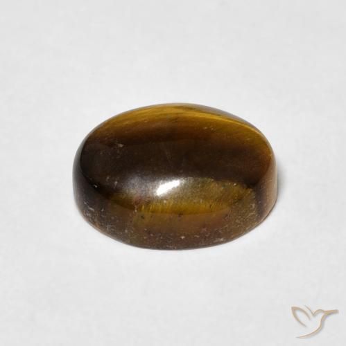 Olho de Tigre Marrom Quente Natural 3.03ct, oval, Opaco