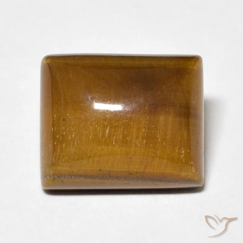 6.15ct Natural Marrom-amarelado Olho de Tigre, baguete, Opaco