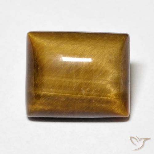 6.12ct Natural Castanho médio Olho de Tigre, baguete, Opaco
