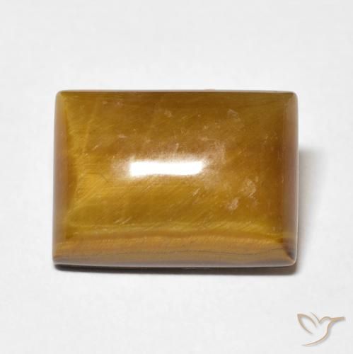 7.19ct Natural Marrom dourado Olho de Tigre, baguete, Opaco